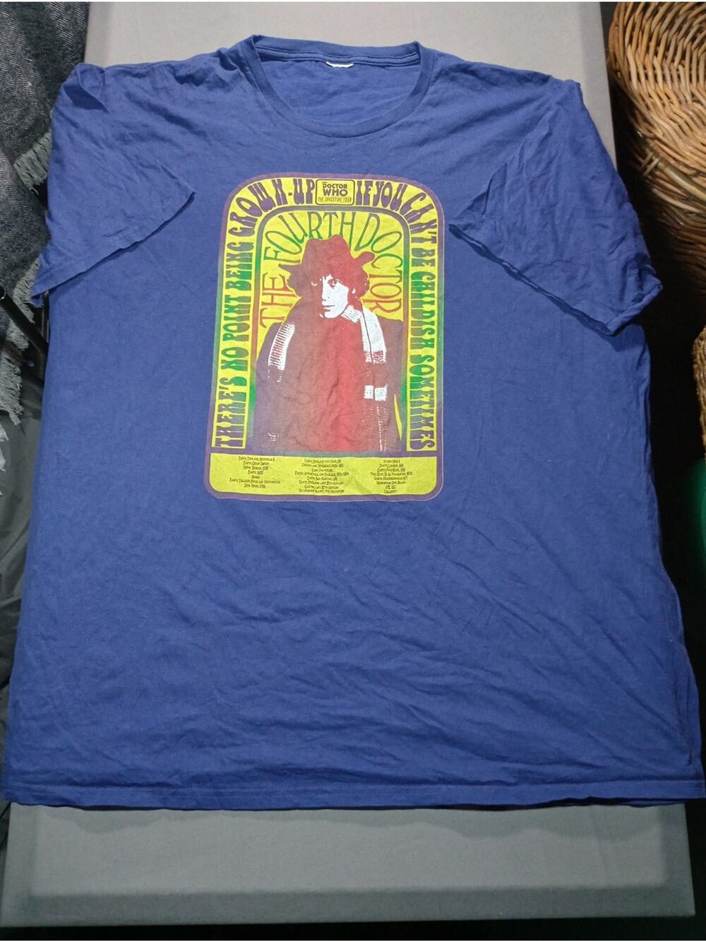 Doctor Who Spacetime Tour Distressed T Shirt Men's Size XXL